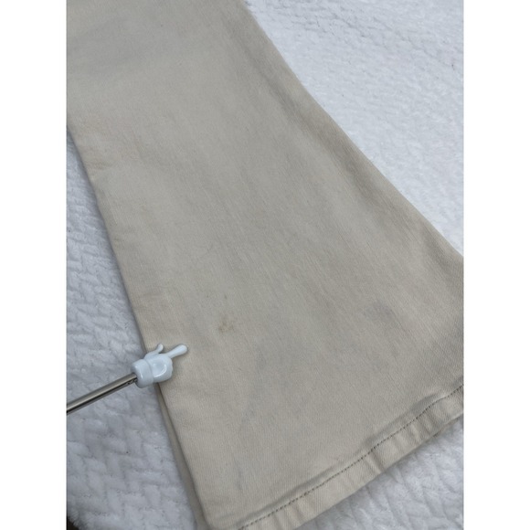 Free People Women's  Ivory Denim Crop  Stretch Bootcut Jeans Size 27 - Picture 10 of 10